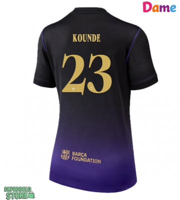 Barcelona Jules Kounde #23 Replika Udebanetrøje Dame 2026-27 Kortærmet
